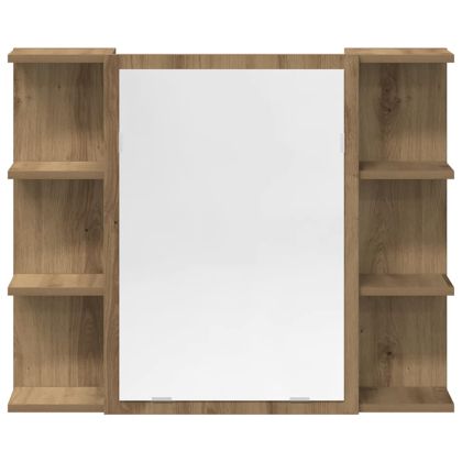 Комплект мебели за баня от 3 части Дъб артизан инженерно дърво