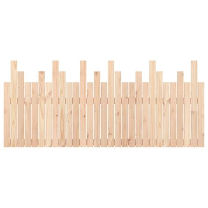 Стенна табла за спалня, 185x3x80 см, борово дърво масив