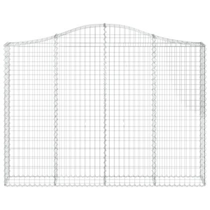 Дъговидна габионна кошница 200x30x140/160 см поцинковано желязо