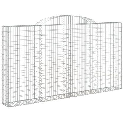 Дъговидна габионна кошница 300x30x160/180 см поцинковано желязо