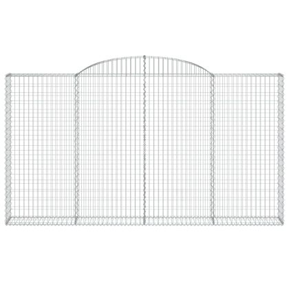 Дъговидна габионна кошница 300x30x160/180 см поцинковано желязо