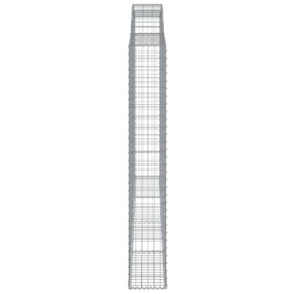Дъговидна габионна кошница 300x30x200/220 см поцинковано желязо