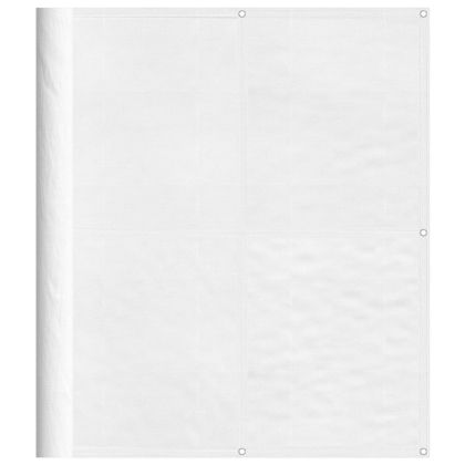Балконски параван бял 120x700 см 100% полиестер оксфорд