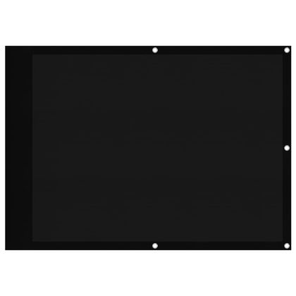 Балконски параван черен 75x800 см 100% полиестер оксфорд