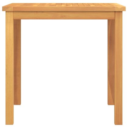 Градински трапезен комплект, 5 части, тиково дърво масив