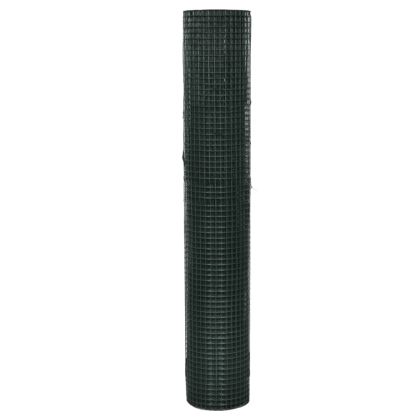 Кокошкарска мрежа, поцинкована с PVC покритие, 25x1 м, зелена