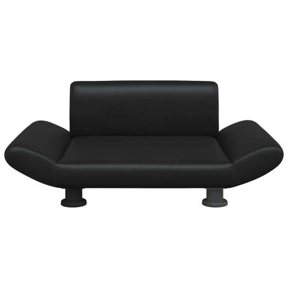 Кучешко легло, черно, 70x45x28 см, изкуствена кожа