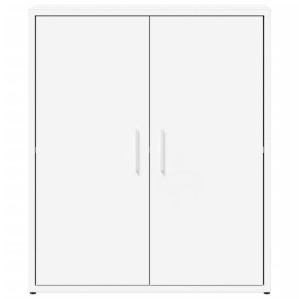 Сайдборди, 2 бр, бели, 60x31x70 см, инженерно дърво