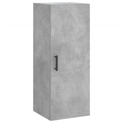 Стенен шкаф бетонно сив 34,5x34x90 см