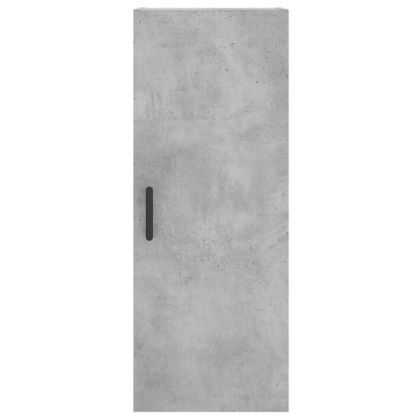 Стенен шкаф бетонно сив 34,5x34x90 см