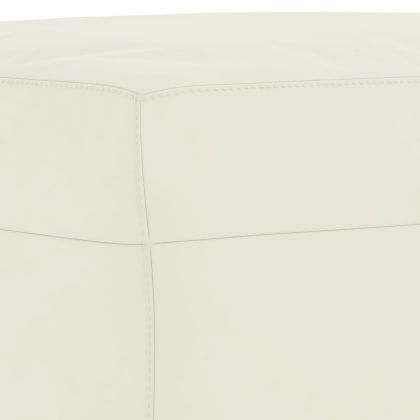 Табуретка, кремав, 60x50x41 см, кадифе