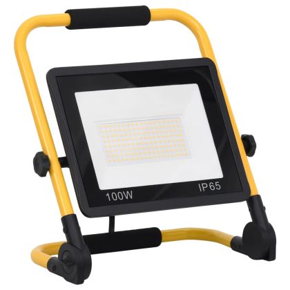 LED прожектор с дръжка, 100 W, топло бяло