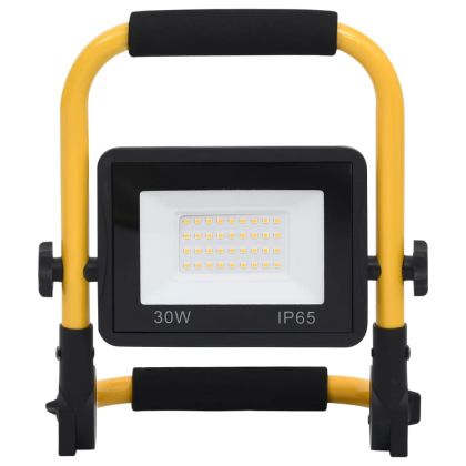 LED прожектор с дръжка, 30 W, студено бяло