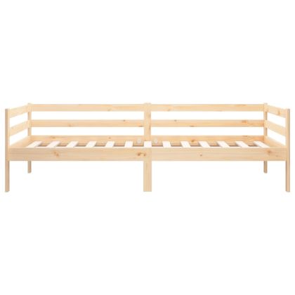 Дневно легло без матрак, 80x200 см, борово дърво масив