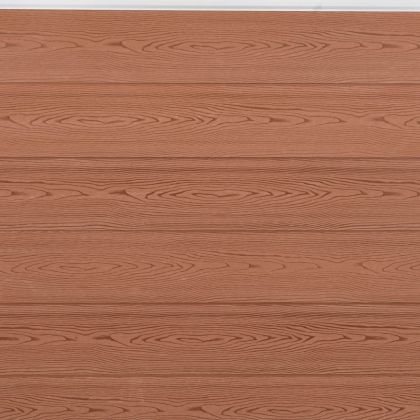 Комплект ограден панел, кафяв, 353x186 см, WPC