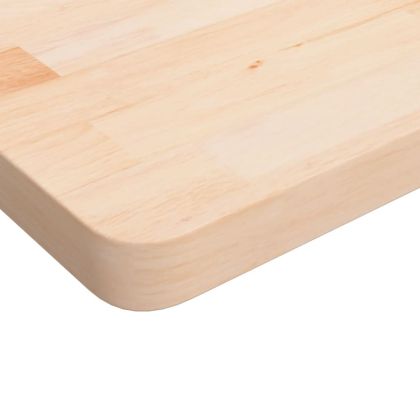 Квадратен плот за маса, 50x50x4 см, необработен дъб масив