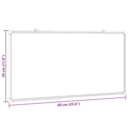 Магнитна бяла дъска 60x30x1,7 см алуминий