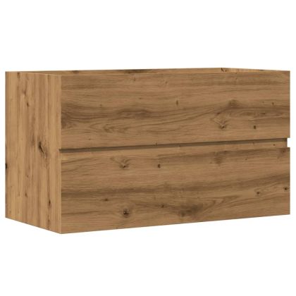 Шкаф за мивка, дъб артизан, 90x38,5x45 см, инженерно дърво