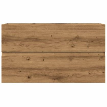 Шкаф за мивка, дъб артизан, 90x38,5x45 см, инженерно дърво
