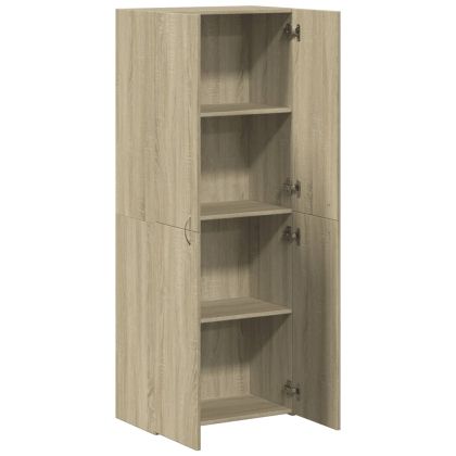 Шкаф за документи, сонома дъб, 60x32x153 см, инженерно дърво