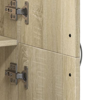 Шкаф за документи, сонома дъб, 60x32x153 см, инженерно дърво