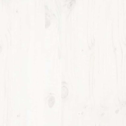 Рамка за легло без матрак, бял, 140x200 см, бор масив