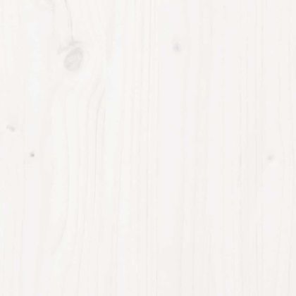 Рамка за легло без матрак, бял, 120x190 см, борово дърво масив