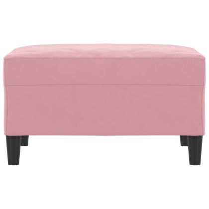 Табуретка, розова, 70x55x41 см, кадифе