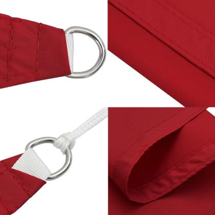 Платно-сенник, Оксфорд текстил, квадратно, 4,5x4,5 м, червено