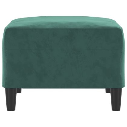 Табуретка, тъмнозелена, 70x55x41 см, кадифе
