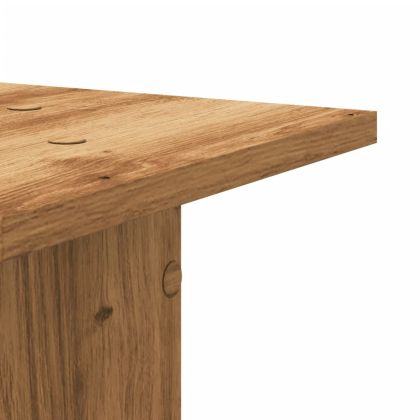 Стойки за растения 2 бр дъб артизан 30x30x40 см инженерно дърво