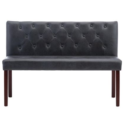 Пейка, 120 см, сива, изкуствен велур