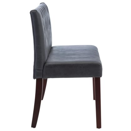 Пейка, 120 см, сива, изкуствен велур