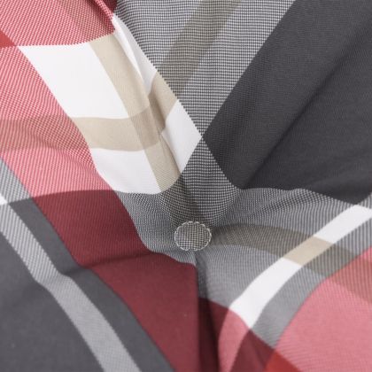 Палетна възглавница, червено каре, 80x40x12 см, текстил