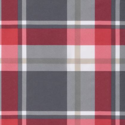 Палетна възглавница, червено каре, 80x40x12 см, текстил