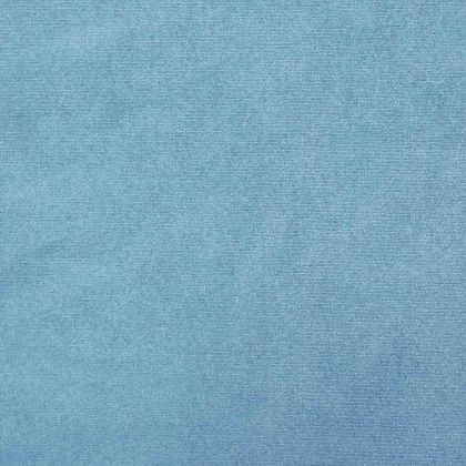 Кръгъл хокер, светлосин, кадифе