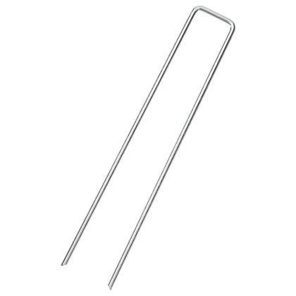 Колчета за земя U-образни 25 бр 20x3,5 см поцинкована стомана