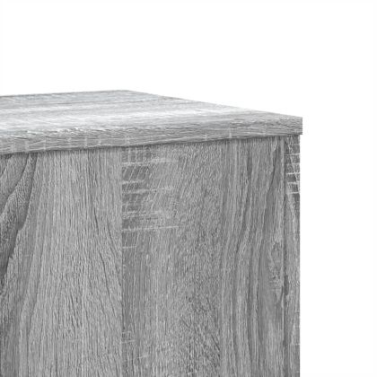 Стойки за растения 2 бр сив сонома 33x33x100 см инженерно дърво