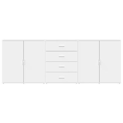 Сайдборди, 3 бр, бели, инженерно дърво