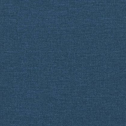 Масажен стол реклайнер с поставка за крака, син, плат