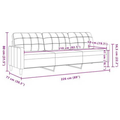 Дивани от 4 части с табуретка и възглавници черен плат