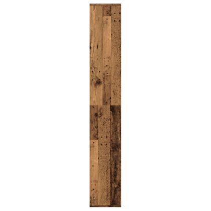 Разделител за стая / библиотека, старо дърво, 67x25x161,5 см