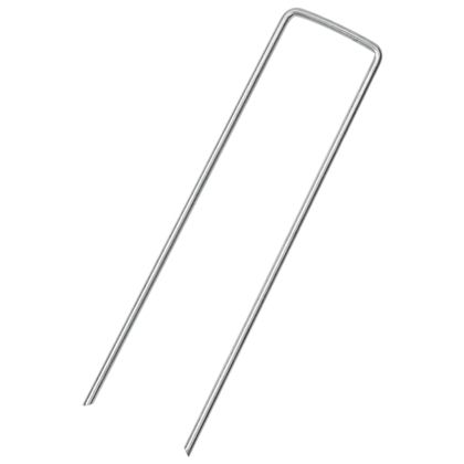 Колчета за земя U-образни 50 бр 15x3,5 см поцинкована стомана