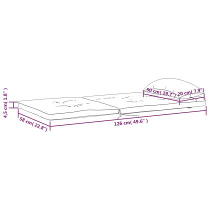 Възглавници за столове Адирондак, 2 бр, бежови, Оксфорд плат