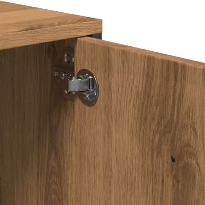 ТB шкаф с чекмедже, дъб артизан, 200x25x44 см, инженерно дърво