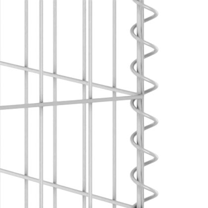 Габионна стена за контейнери поцинкована стомана 254x100x110 см