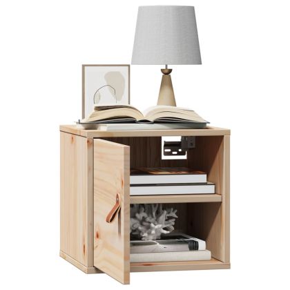 Стенен шкаф 31,5x30x30 см, масивна дървесина, бор