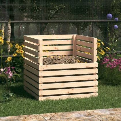 Компостер 80x80x78 см борово дърво масив