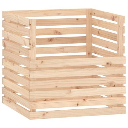Компостер 80x80x78 см борово дърво масив