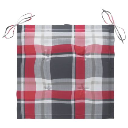 Градински столове 8 бр с възглавници тиково дърво масив